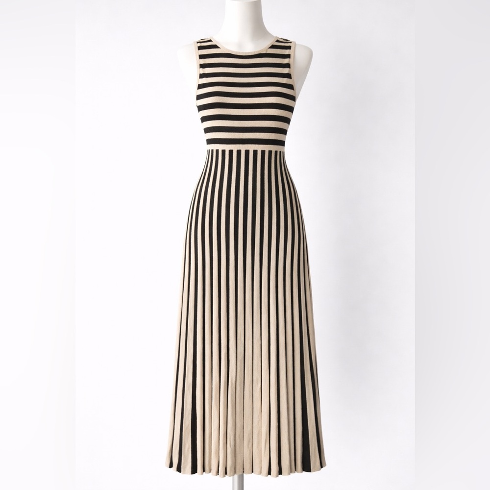 NWT ZARA Striped Midi Dress Size Small